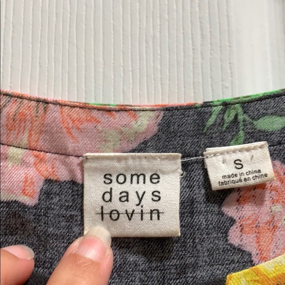 Some Days Lovin Oversized Floral Romper Dress S - Picture 3 of 8